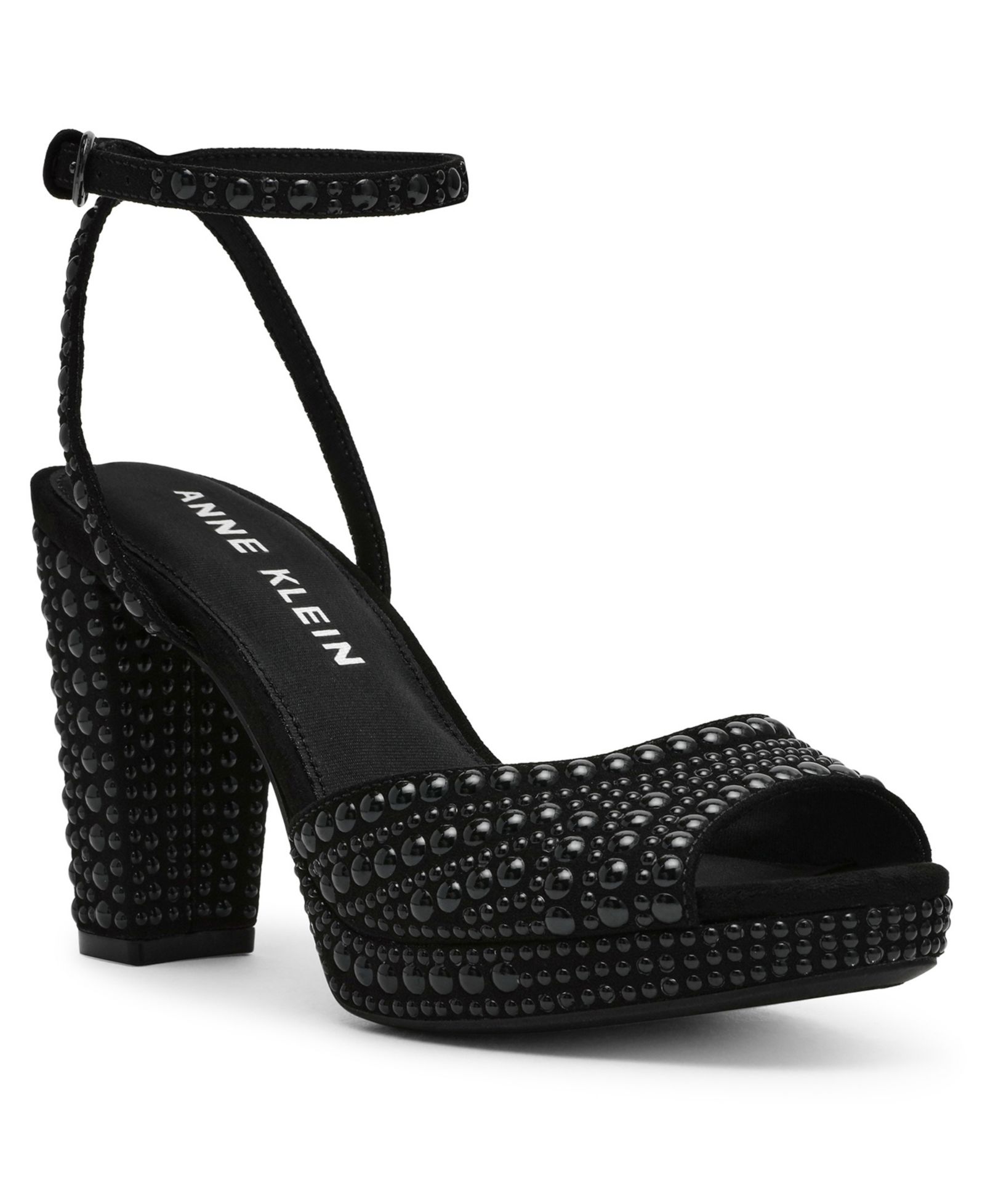 Женские босоножки Anne Klein Vanna-P Embellished Block Heel Dress