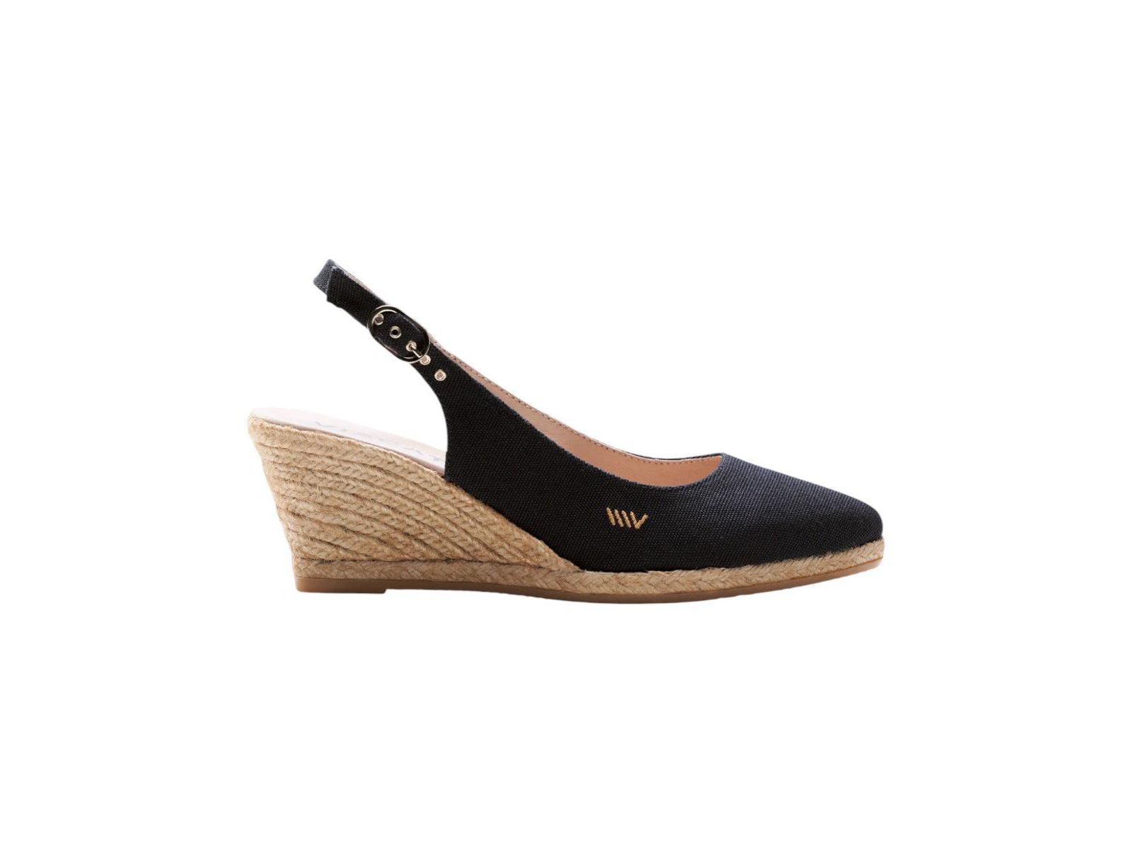 Женские эспадрильи на платформе VISCATA Palomera Canvas Wedges Slingback