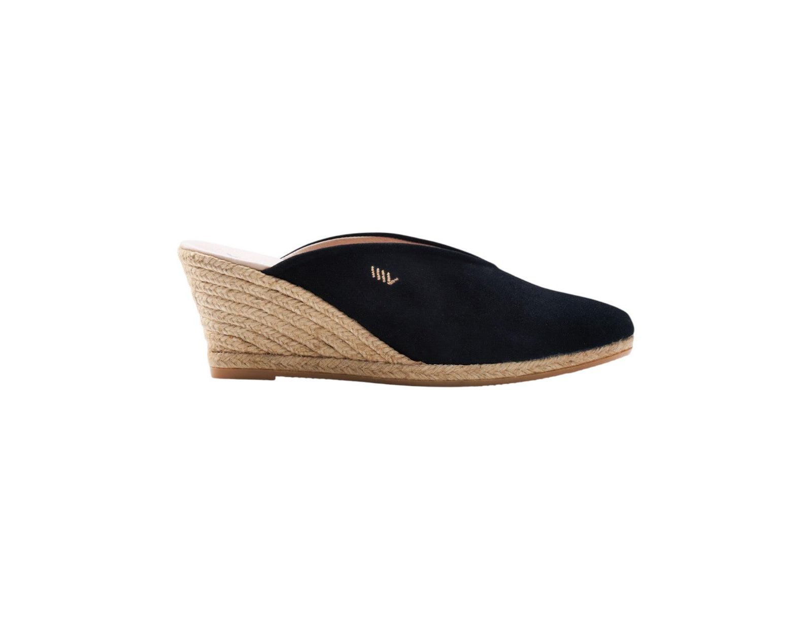 Women's Truja Suede Espadrille Mule Wedges Slip on