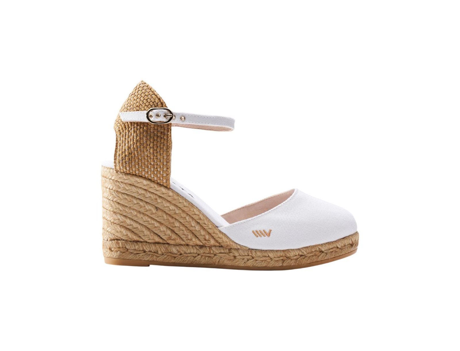 Women's Satuna Canvas Espadrille Wedges Ankle Strap