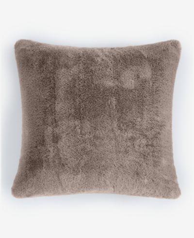 Hotel Collection Rabbit Faux-Fur Decorative Pillow, 20" x 20"