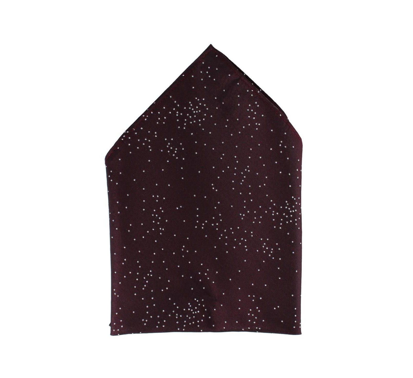 TRAFALGAR Men's Mystere Metallic Star Light 12 x 12 Silk Pocket Square