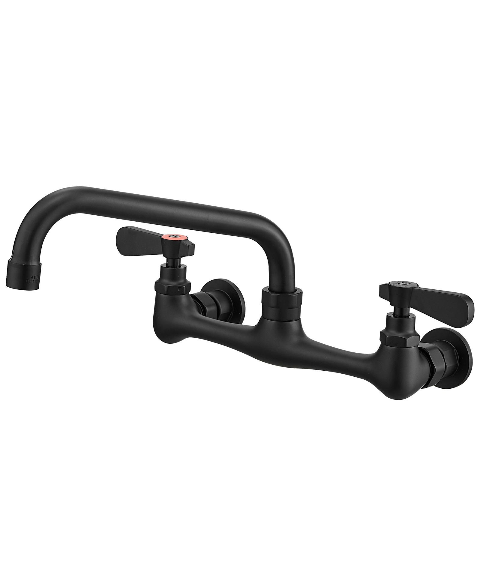 Greenspring 2-Handle Wall Mount 8" Swivel Spout with 8" Center Kitchen Faucet