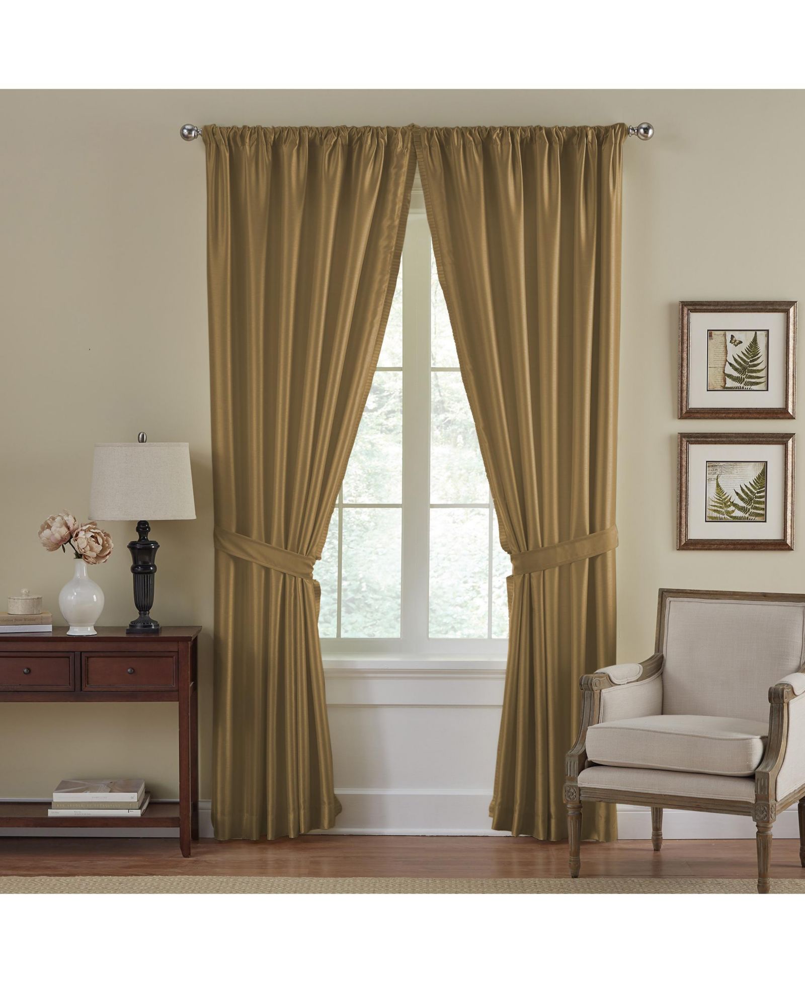 Elrene Home Fashions Versailles штора Blackout из искусственного шелка