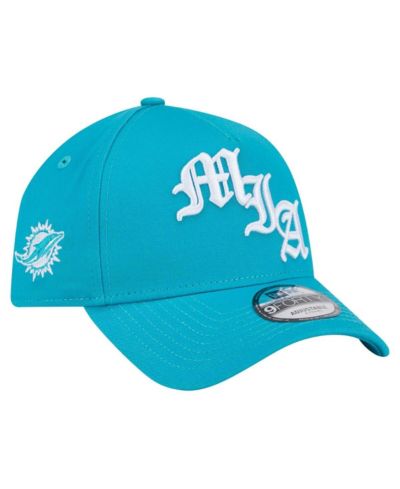 New Era Men's Aqua Miami Dolphins Mystic 9FORTY A-Frame Adjustable Hat