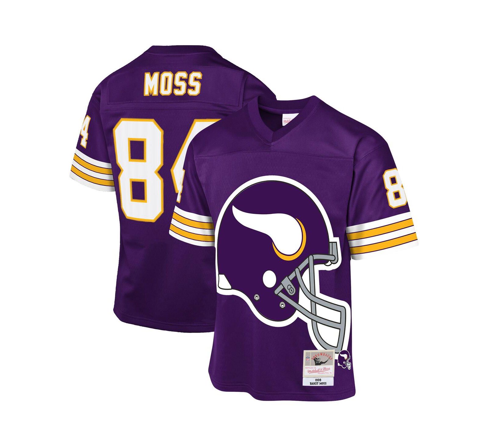 Mitchell & Ness детская спортивная джерси Randy Moss Purple Minnesota Vikings 1998 Throwback