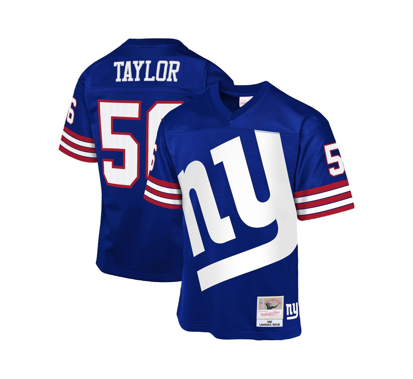 Детская ретро-джерси Mitchell & Ness Lawrence Taylor Royal New York Giants 1986