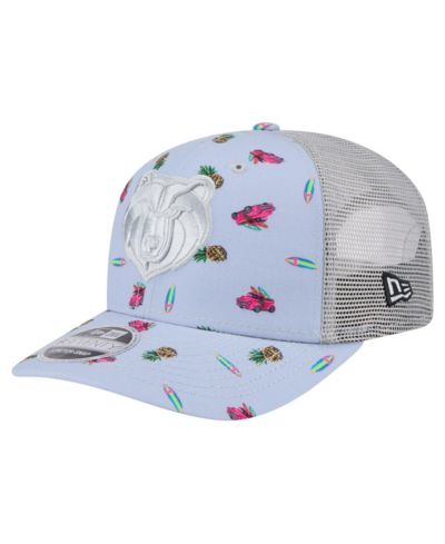 New Era Men's Light Blue/Gray Memphis Grizzlies Adventure Aloha Pattern 9SEVENTY Stretch-Snap Hat