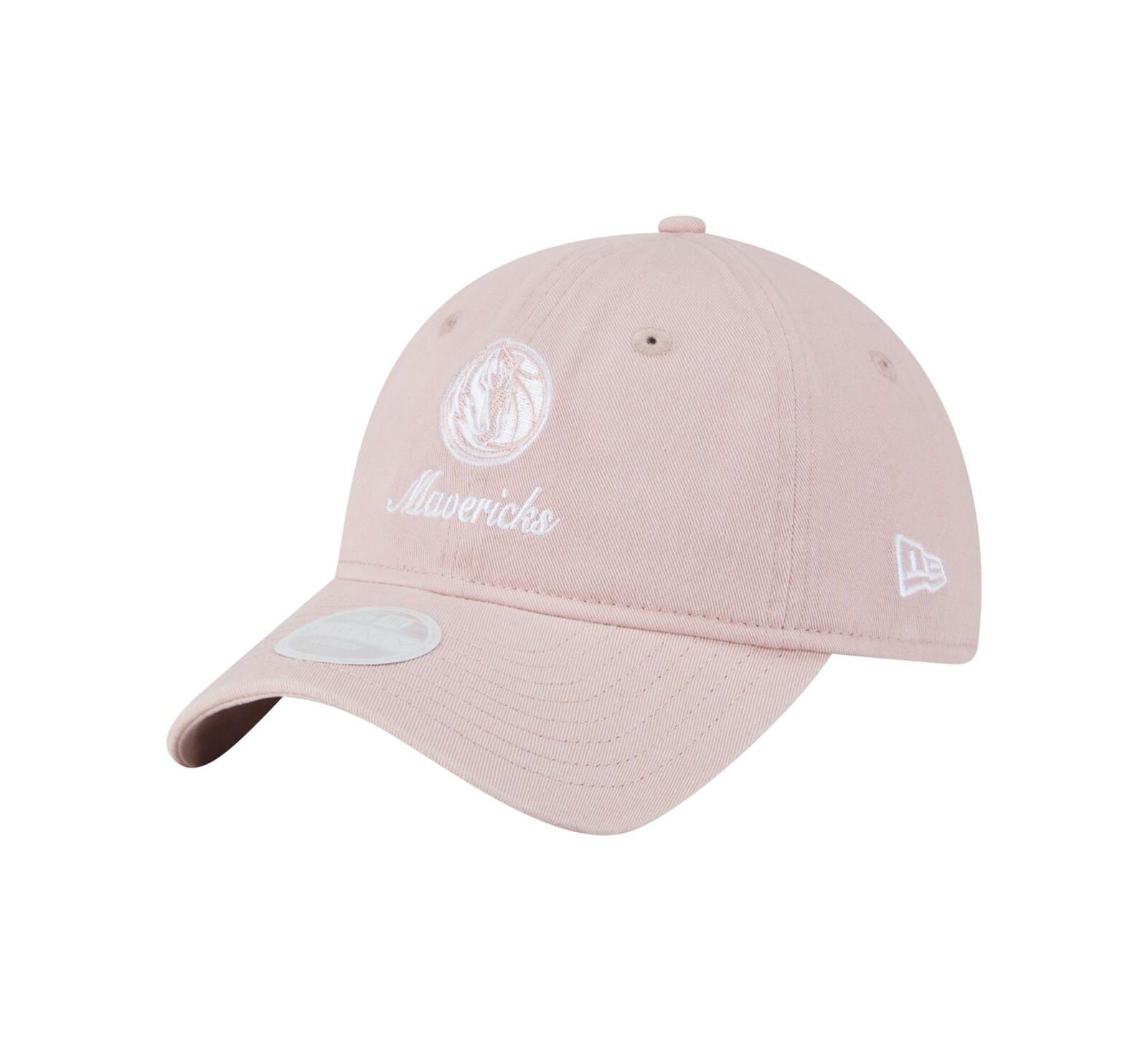 Кепка New Era Women's Pink Dallas Mavericks Gameday Preppy 9TWENTY Adjustable