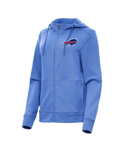 Женское худи на молнии Antigua с меланжевым цветом royal Buffalo Bills
