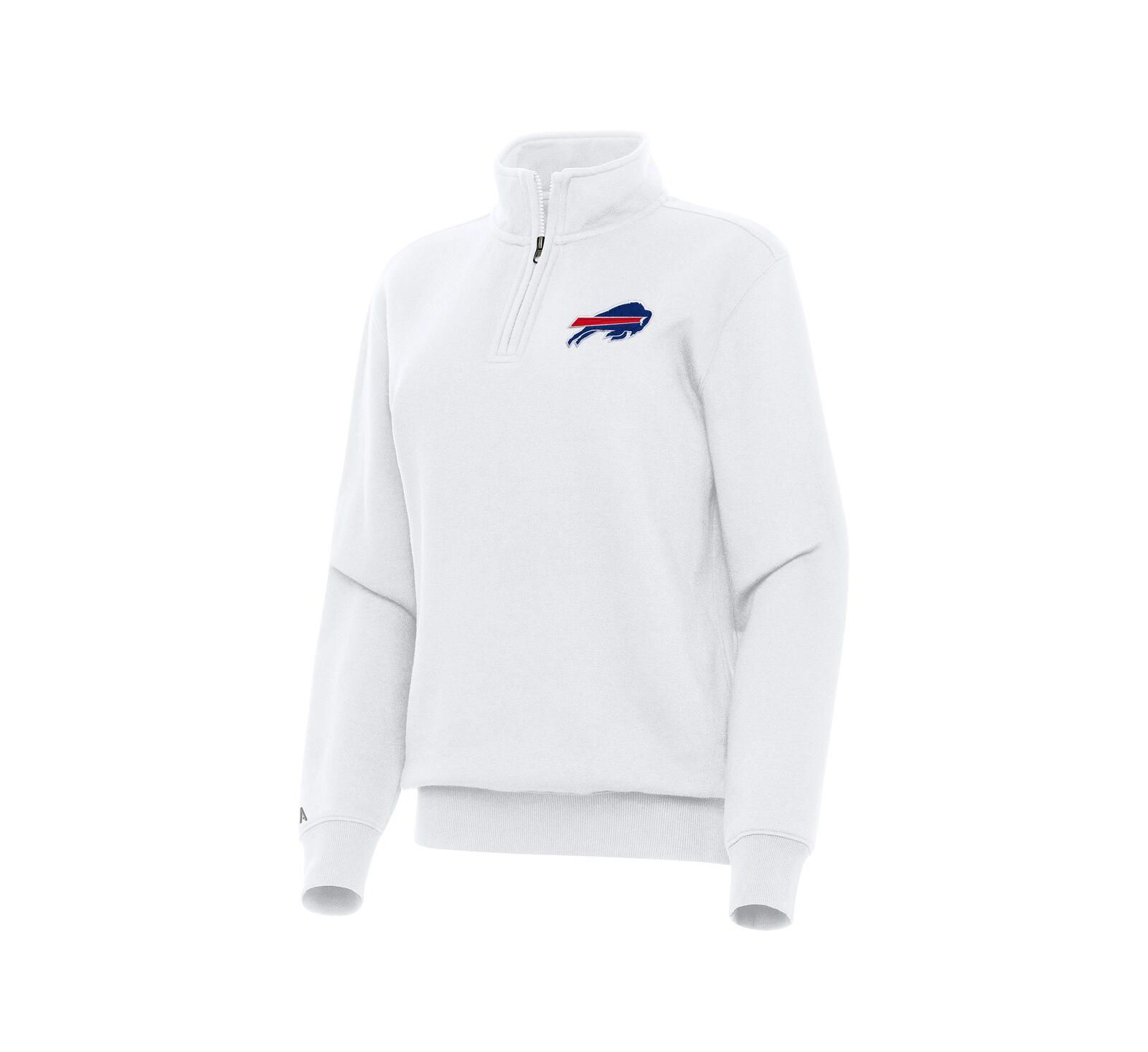 Antigua Женская белая кофта Buffalo Bills Victory Quarter-Zip Top