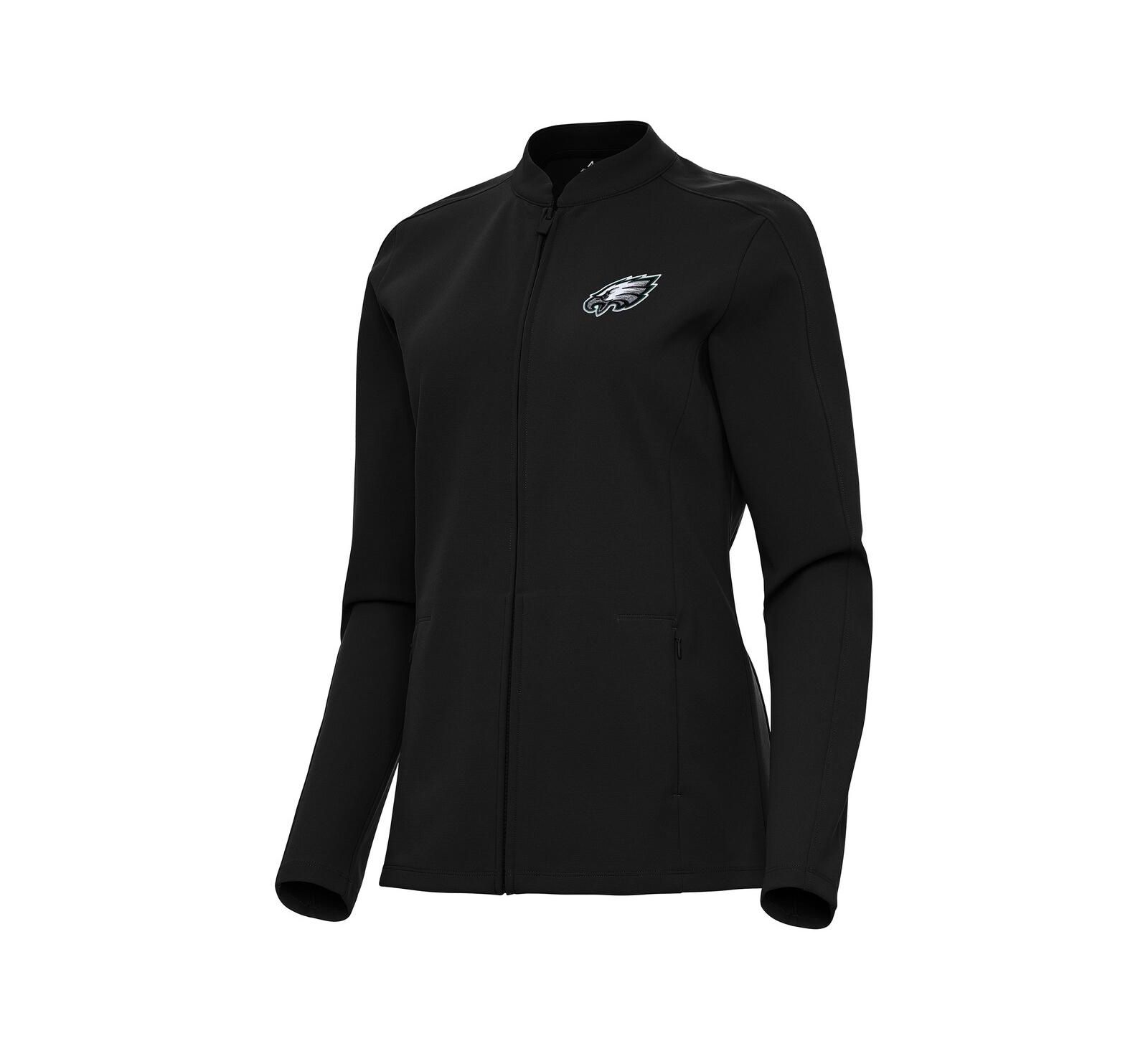 Женская куртка Antigua Black Philadelphia Eagles Regard Full-Zip Jacket