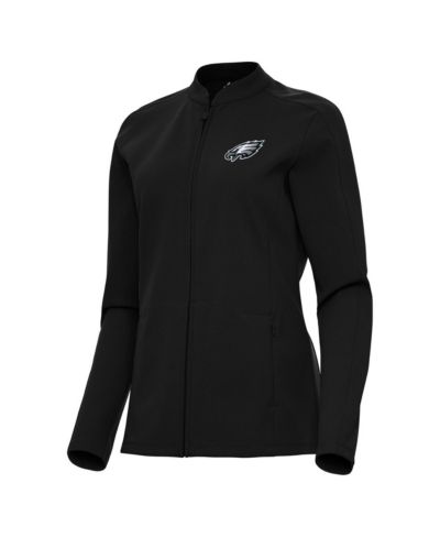 Женская куртка Antigua Black Philadelphia Eagles Regard Full-Zip Jacket