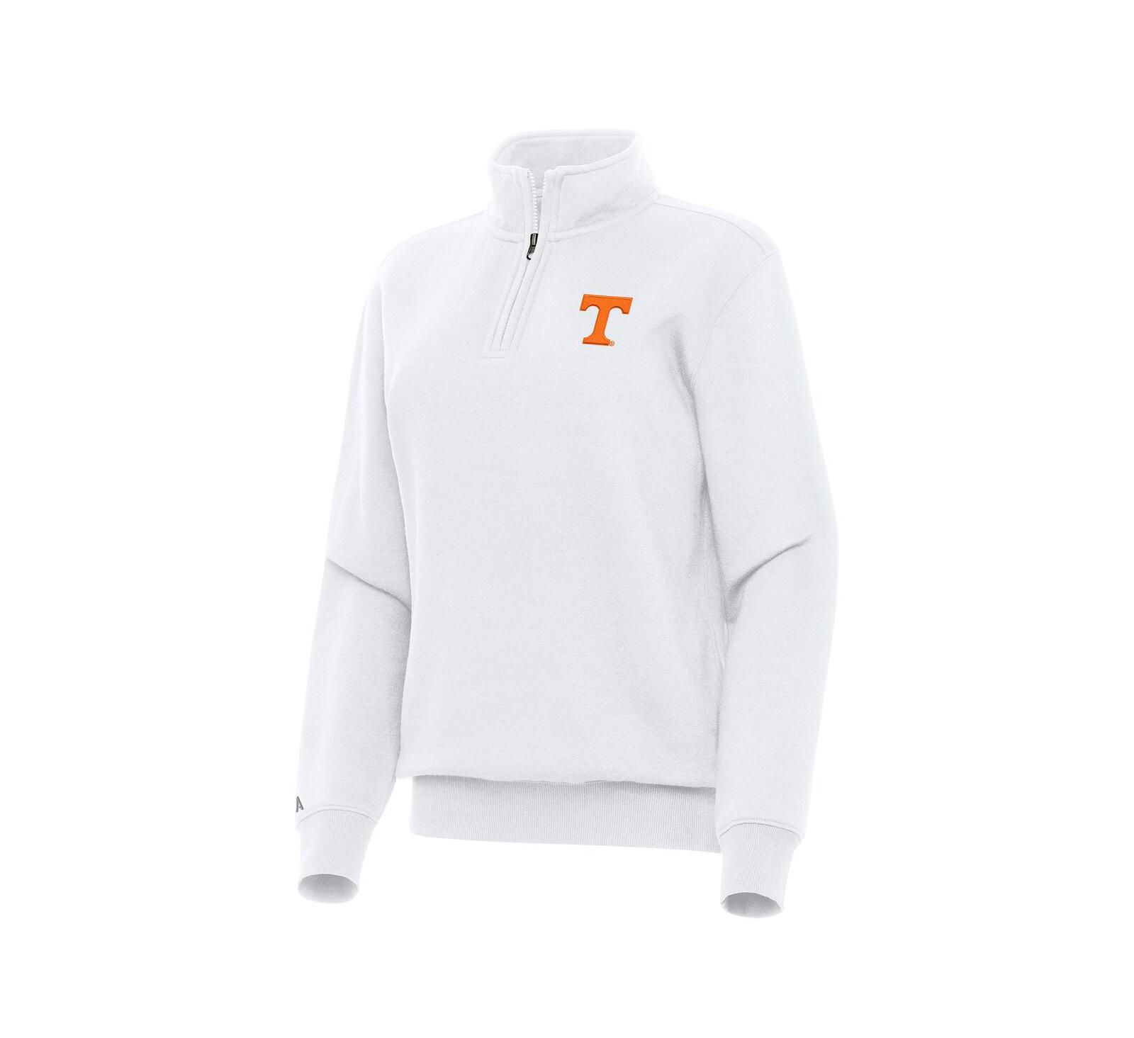 Женская толстовка Antigua White Tennessee Volunteers Victory Quarter-Zip