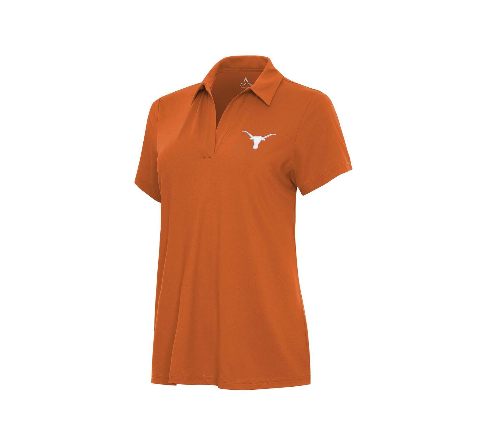 Женская рубашка-поло Antigua Texas Orange Texas Longhorns Era