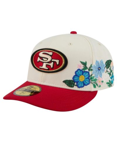 New Era мужская кепка 59FIFTY San Francisco 49ers Tonal Floral, Cream/Scarlet