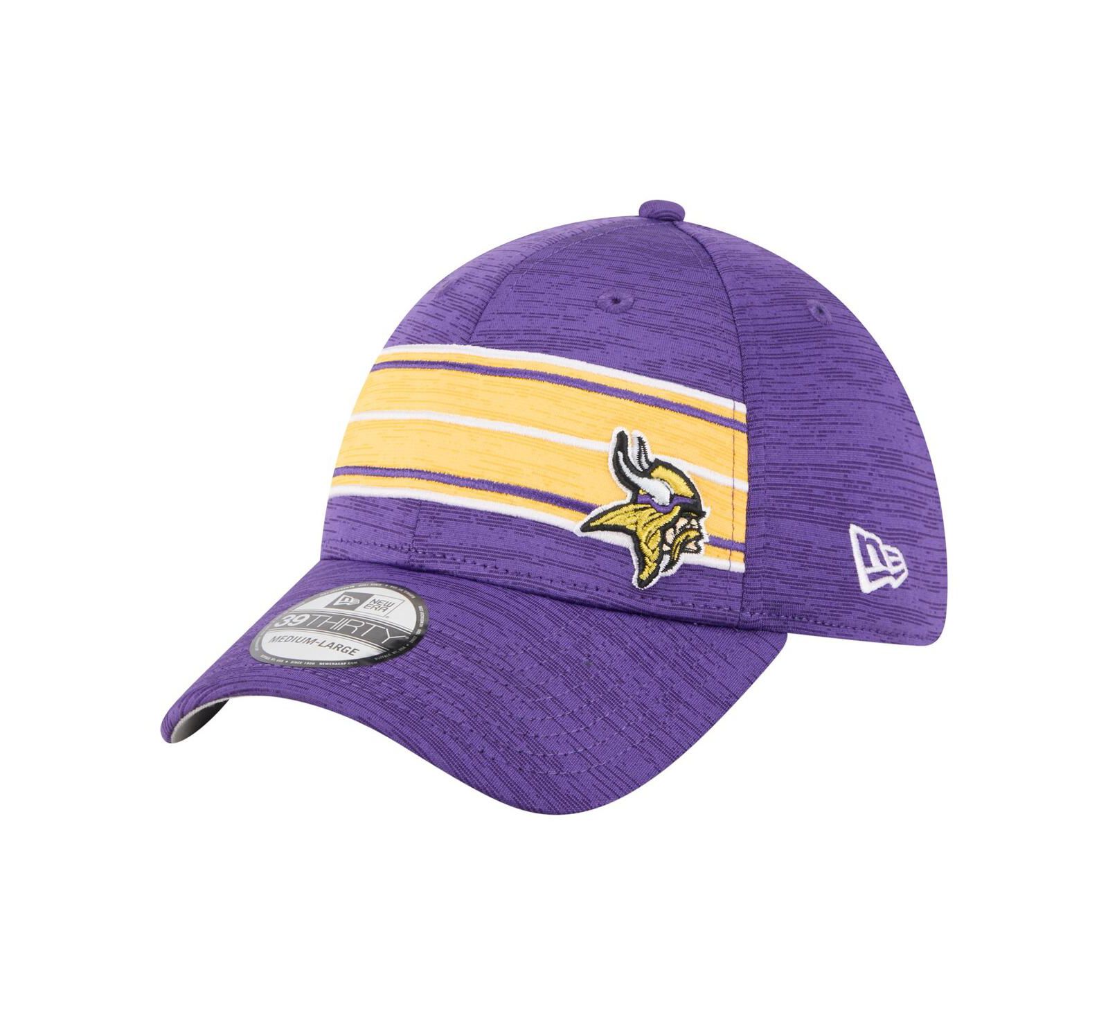 Мужская кепка New Era Minnesota Vikings Stripes 39THIRTY Flex, Purple