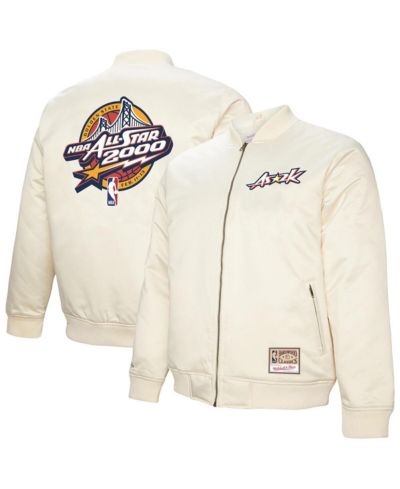 Куртка Mitchell & Ness Men's Cream 2000 NBA All-Star Game Full-Zip Satin