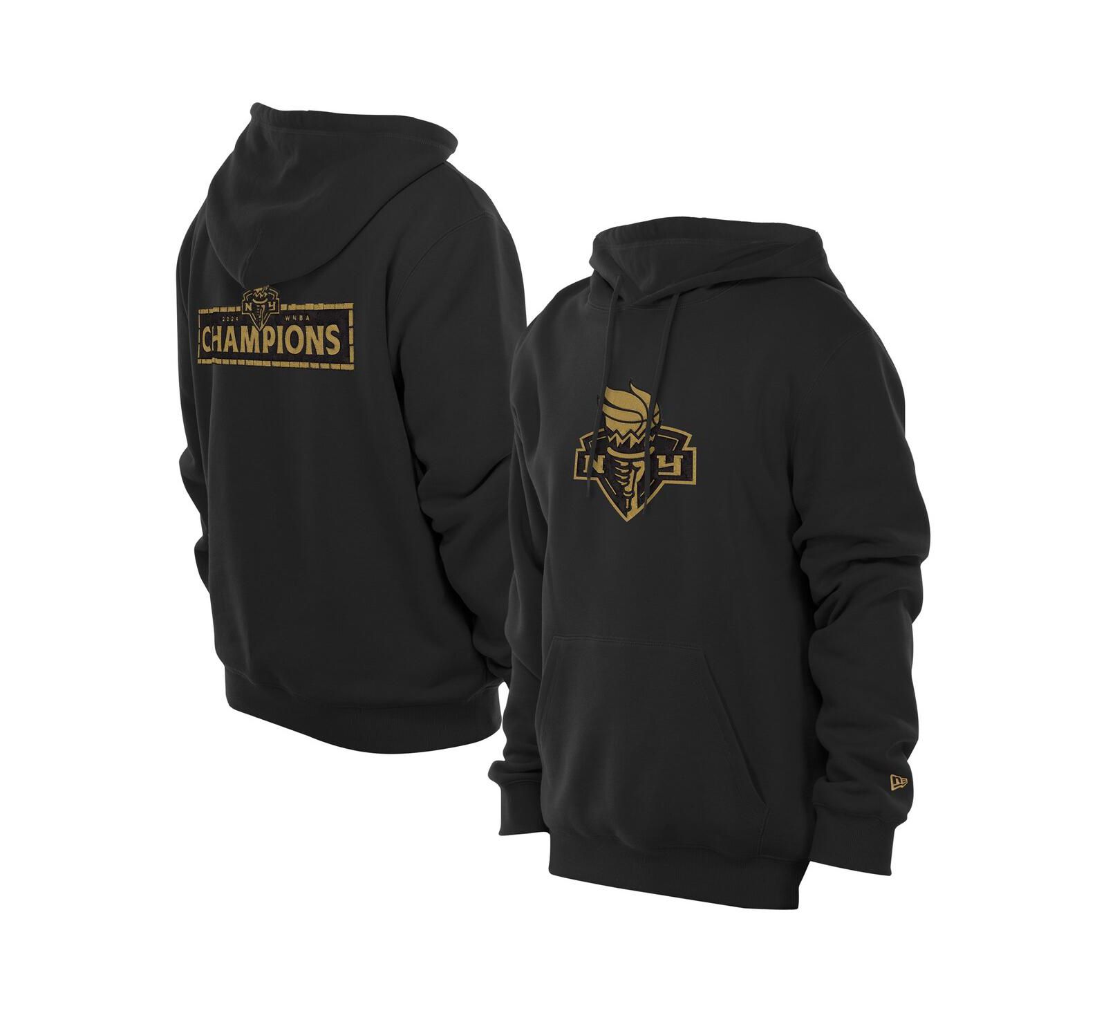 New Era Men's Black New York Liberty Champions Premium Pullover Hoodie