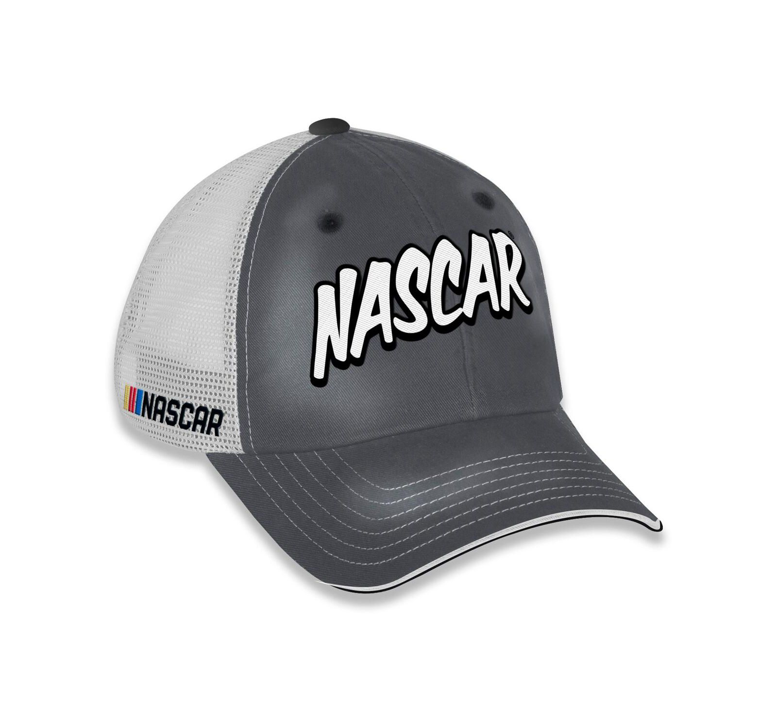 Checkered Flag Sports Women's Gray/White NASCAR Pit Box Adjustable Trucker Hat