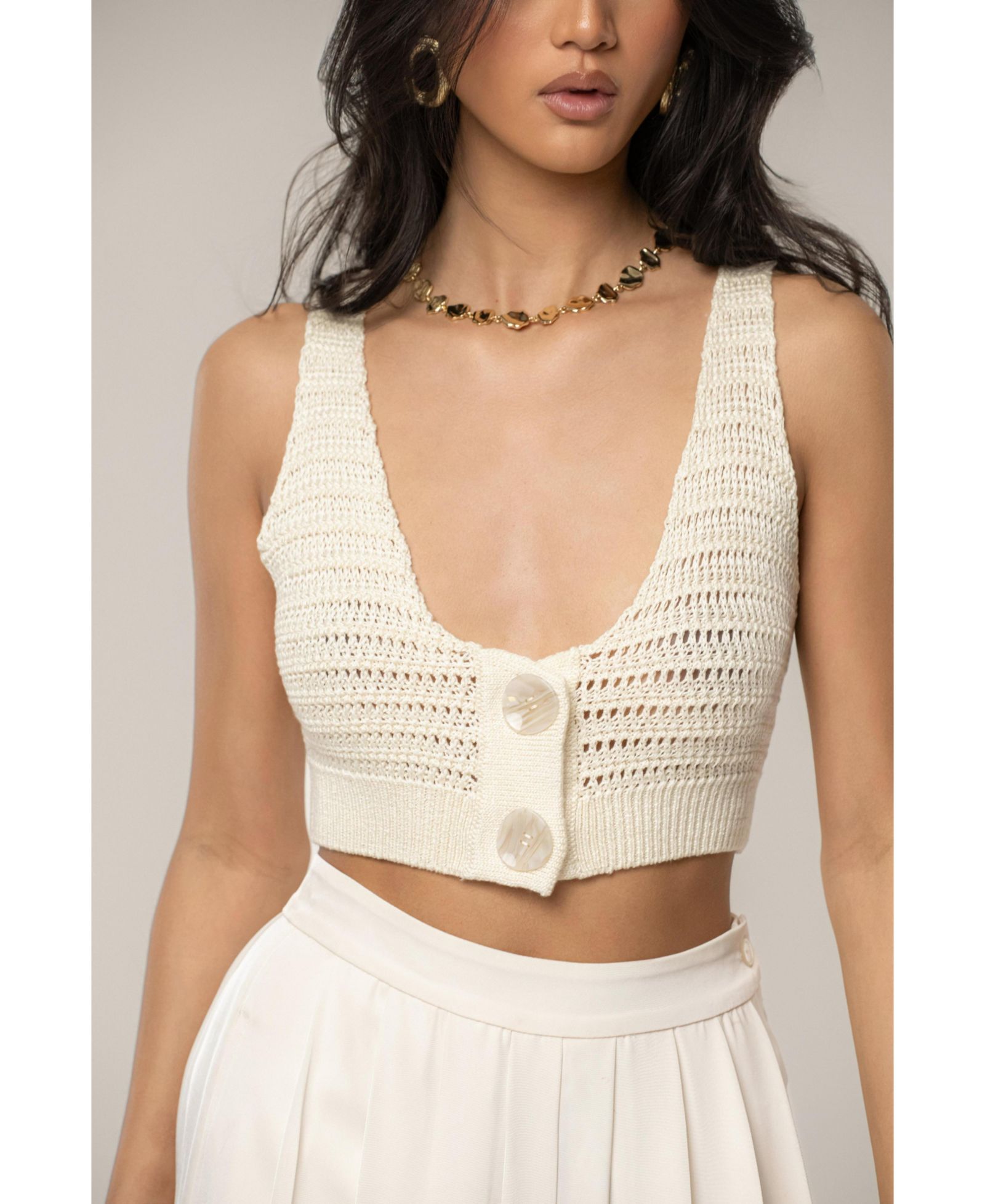 JLUXLABEL Women's Salmah Crochet Top
