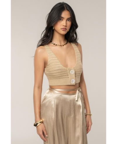 JLUXLABEL Women's Salmah Crochet Top