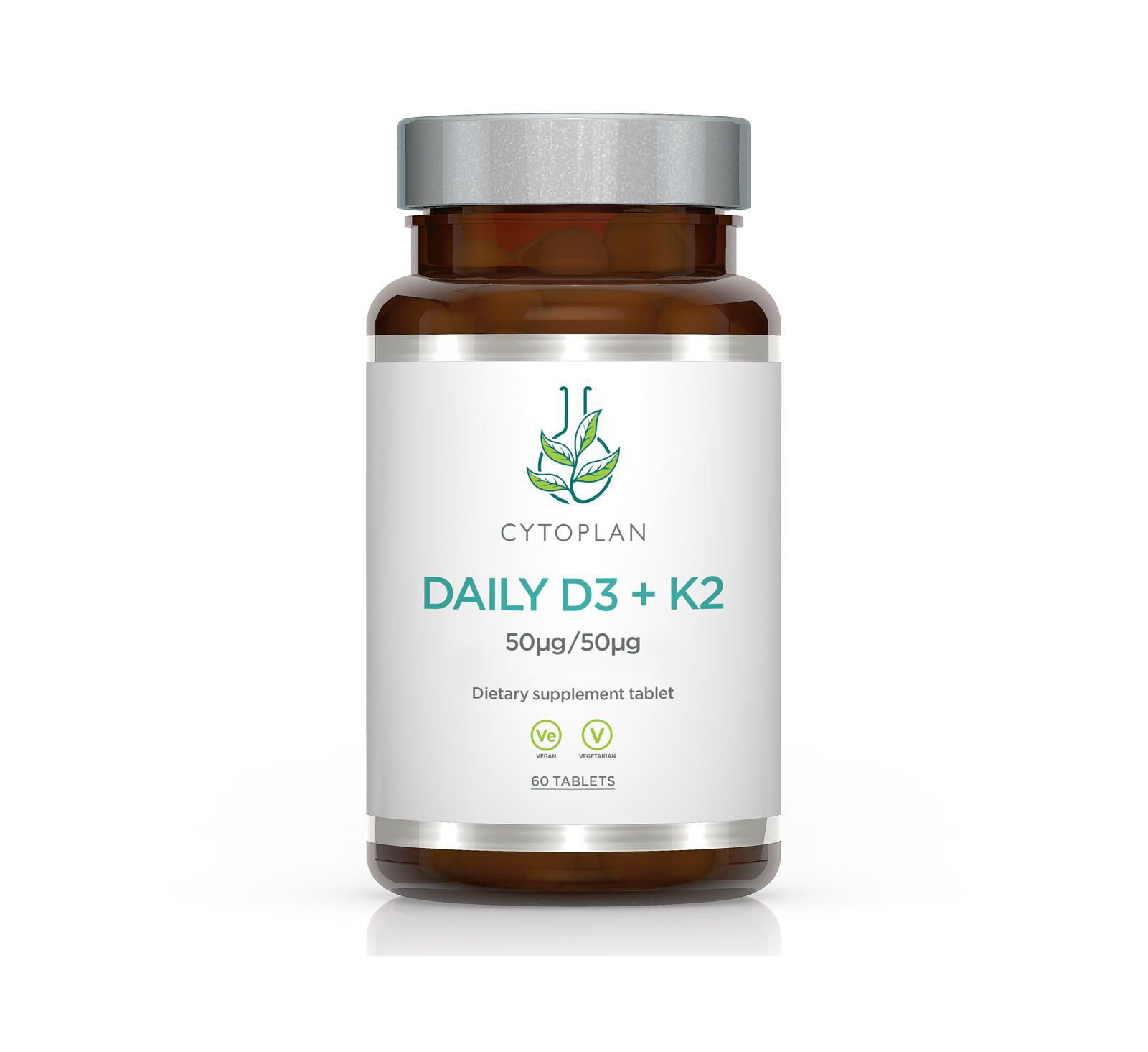Витамины Cytoplan Daily Vitamin D3 & K2, 60 капсул, USA