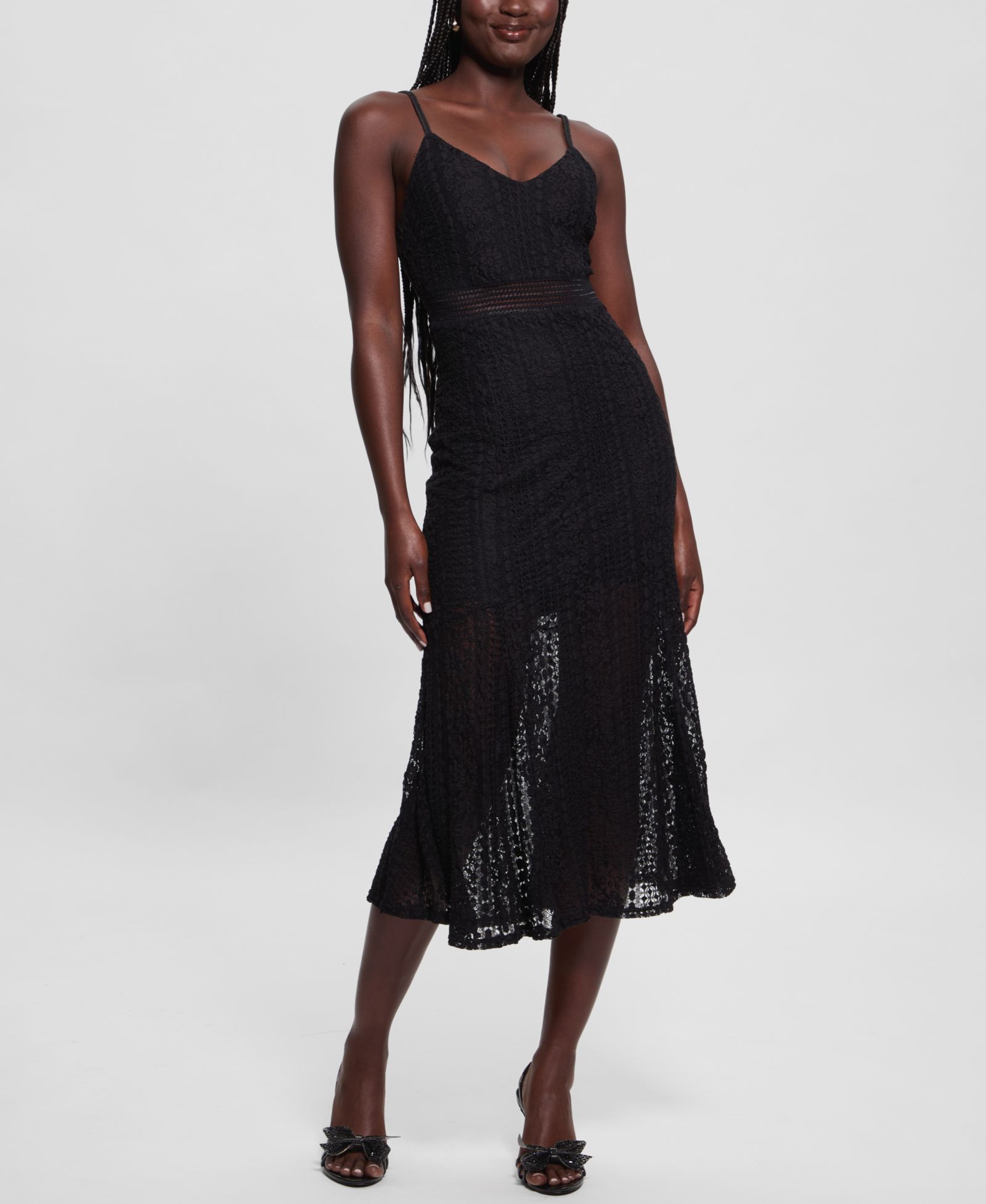 Женское платье GUESS Sleeveless V-Neck Midi