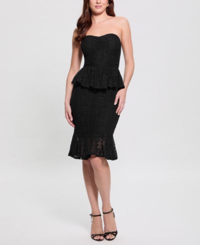 GUESS Women's Sleeveless Sweetheart Midi Dress