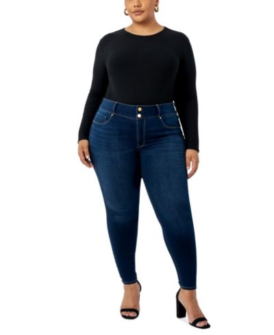 Seven7 Джинсы Plus Size с высокой посадкой и изогнутыми штанинами