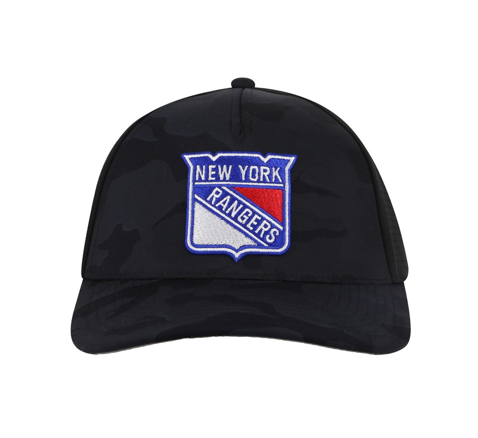 Мужская кепка American Needle Black New York Rangers Valin Camo Super Tech Vented Adjustable