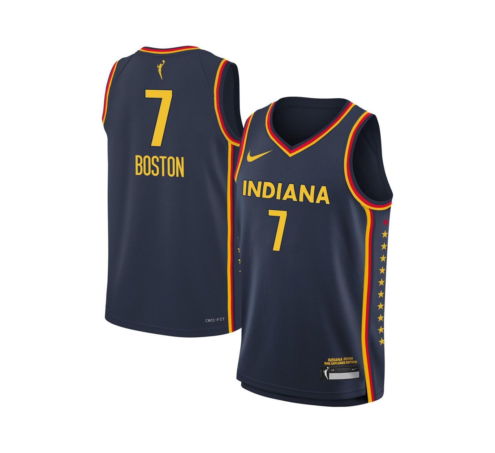 Джерси Nike Aliyah Boston Navy Indiana Fever Explorer Swingman для мальчиков и девочек