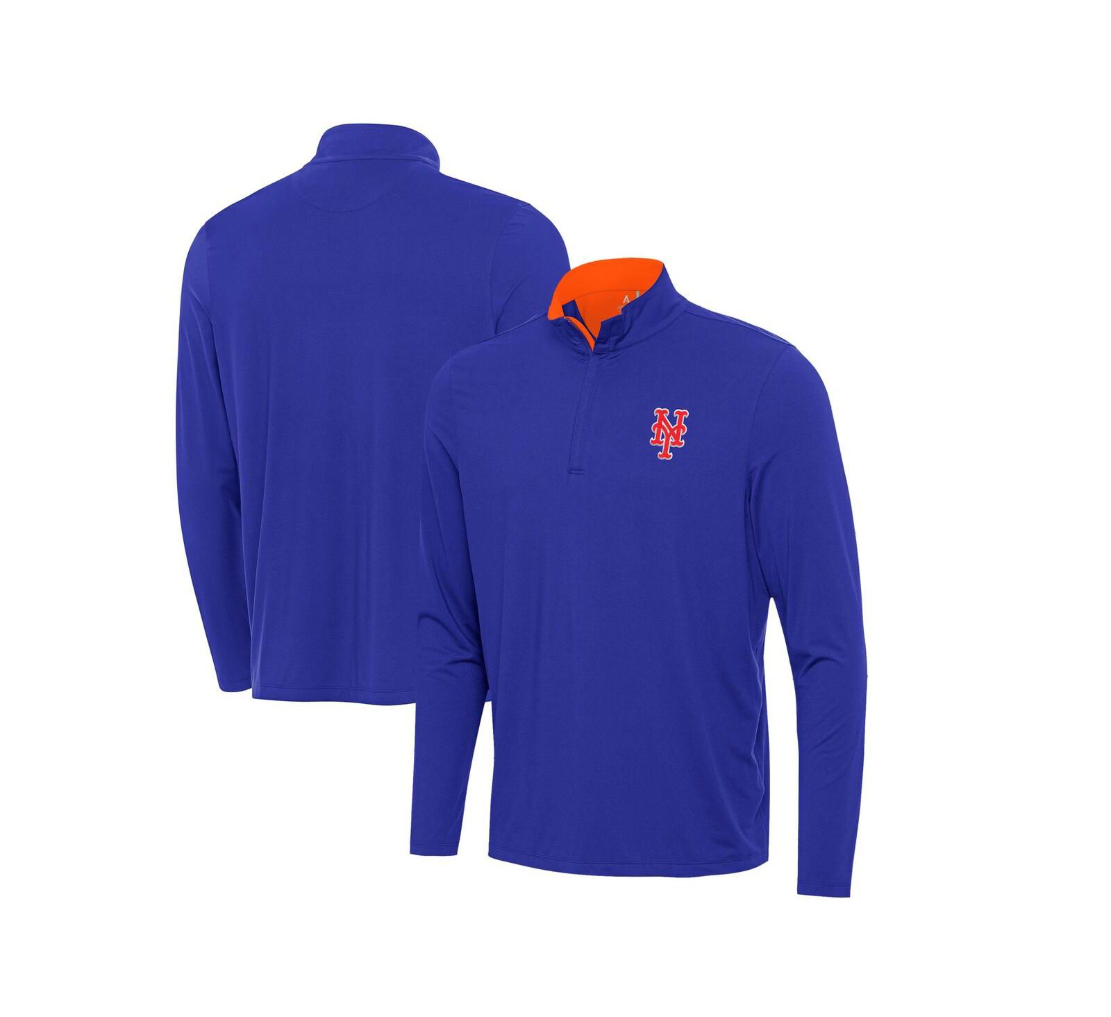 Мужской свитшот Antigua New York Mets Content Quarter-Zip