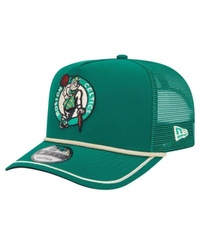 Мужская кепка New Era Kelly Green Boston Celtics Vintage Team Rope A-Frame 9FIFTY Snapback Hat