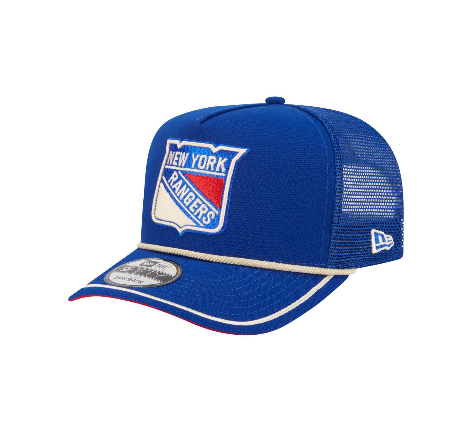Кепка New Era Men's Blue New York Rangers Vintage Team Rope A-Frame 9FIFTY Snapback