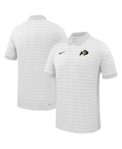 Мужская поло-рубашка Nike White Colorado Buffaloes 2025 Early Season Coaches Sideline Victory Stripe Performance