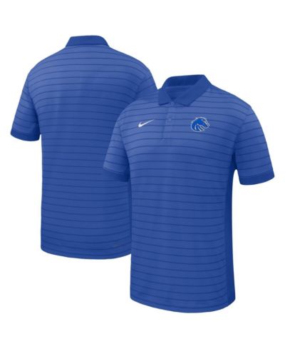 Мужская спортивная рубашка-поло Nike Royal Boise State Broncos 2025 Early Season Coaches Sideline Victory Stripe Performance
