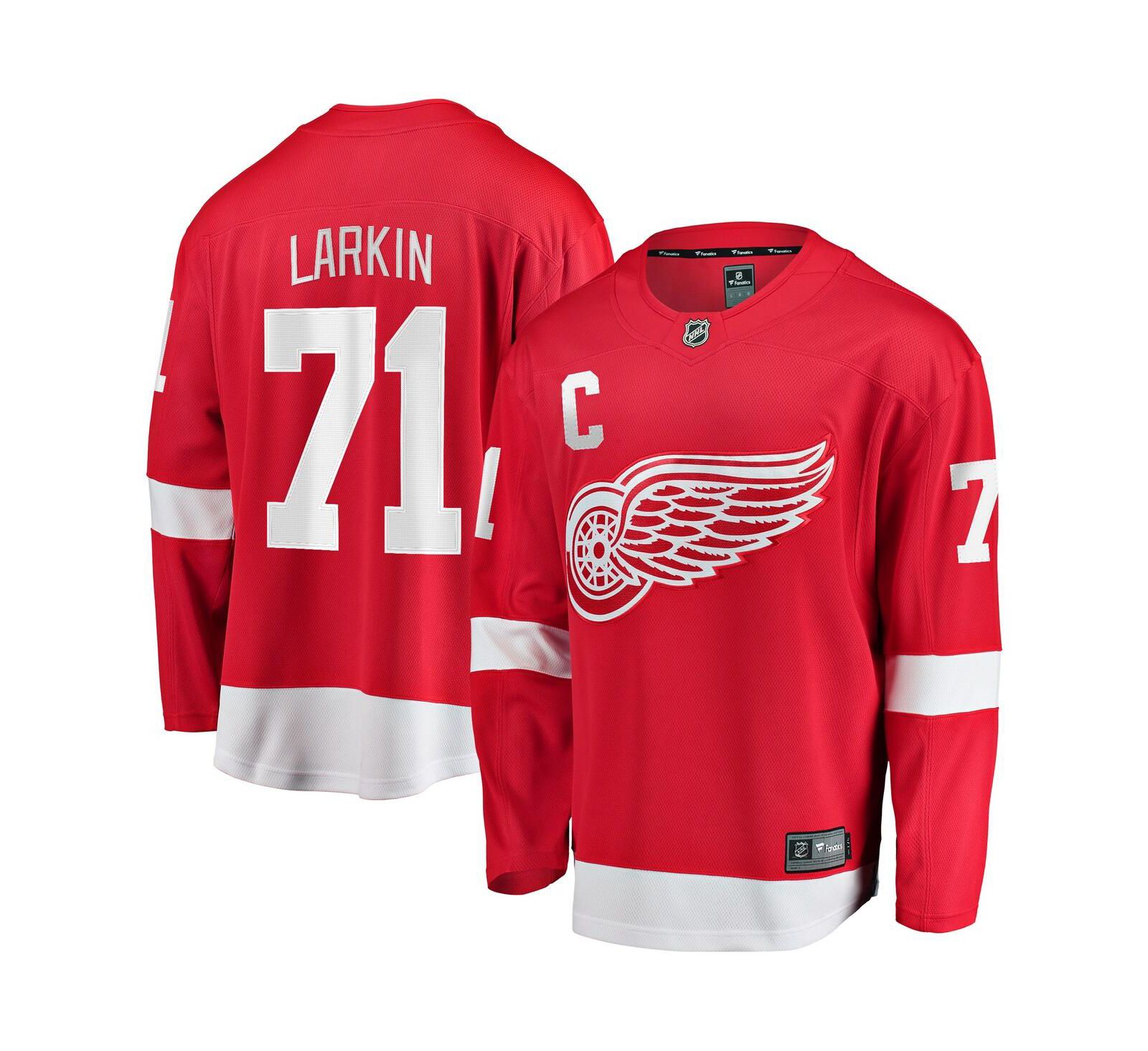 Fanatics Men's Dylan Larkin Red Detroit Red Wings 2023/24 Captain Breakaway Player Jersey