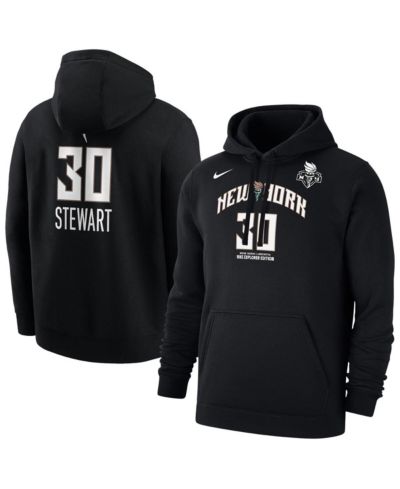 Nike Men's Breanna Stewart Black New York Liberty Explorer Edition Name & Number Pullover Hoodie