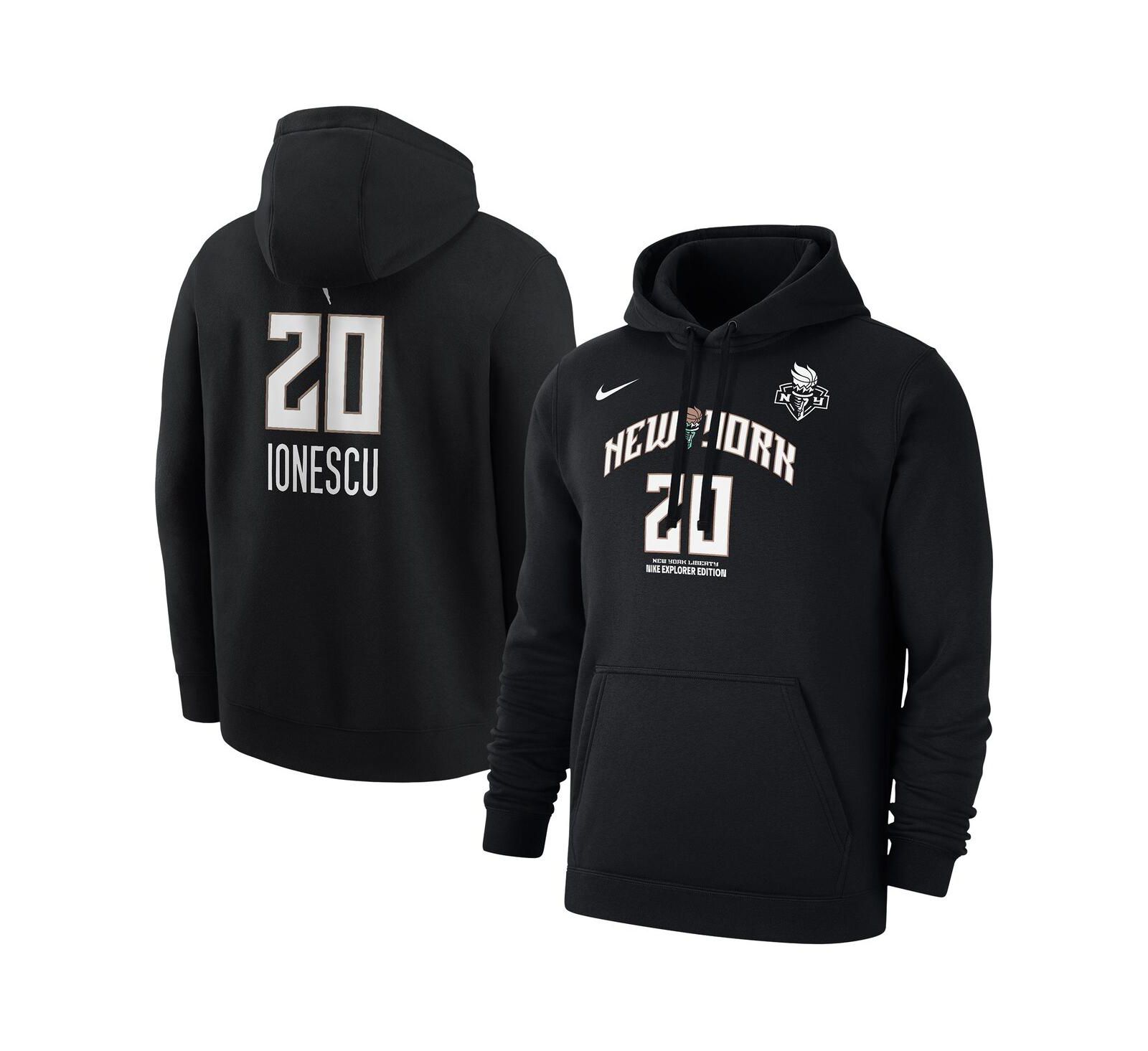 Nike Men's Sabrina Ionescu Black New York Liberty Explorer Edition Name & Number Pullover Hoodie