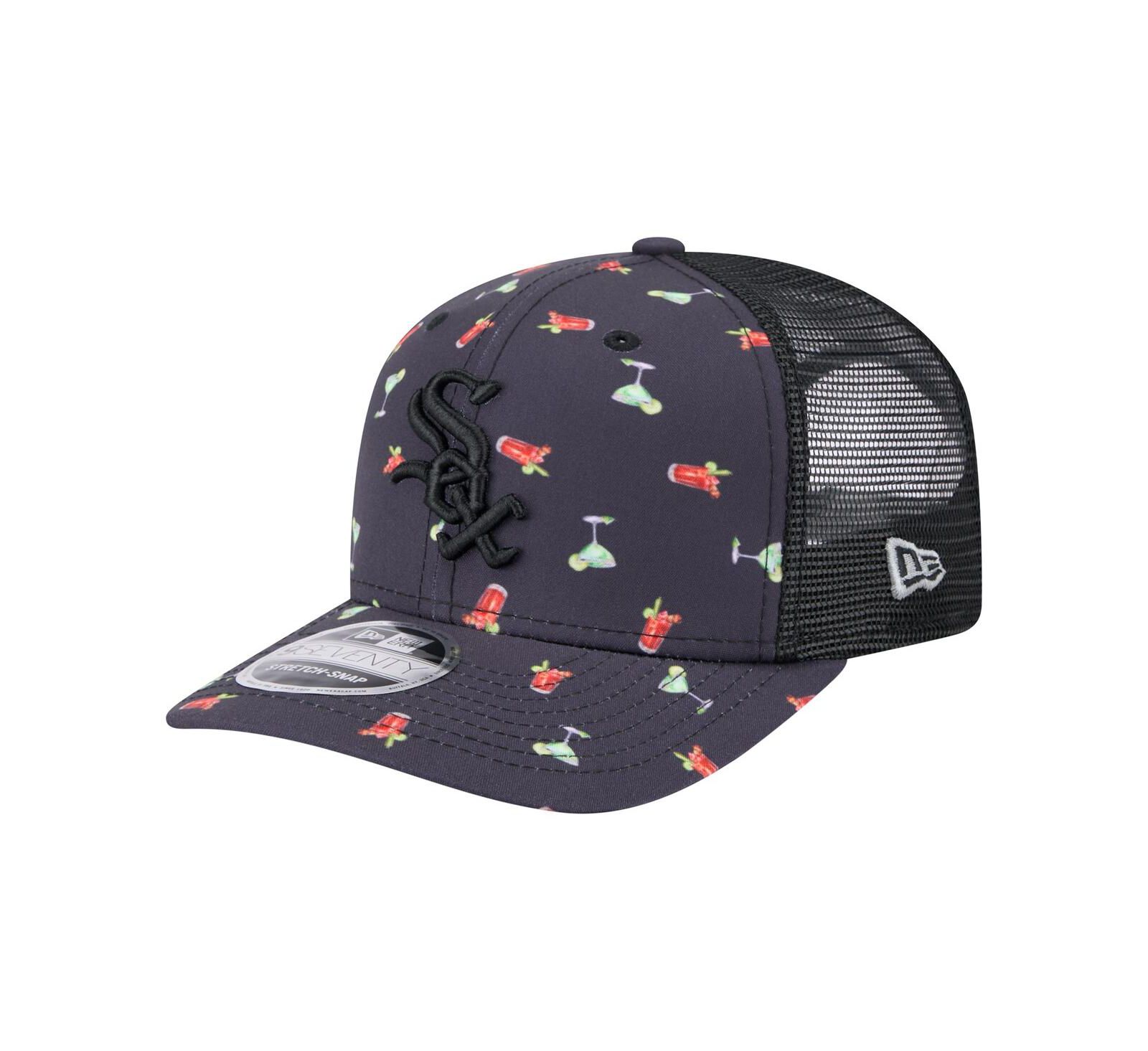 Кепка New Era Men's Navy Chicago White Sox Adventure Drinks Pattern 9SEVENTY Stretch-Snap