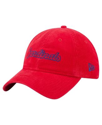 Женская регулируемая кепка New Era St. Louis Cardinals Corduroy 9TWENTY, красная