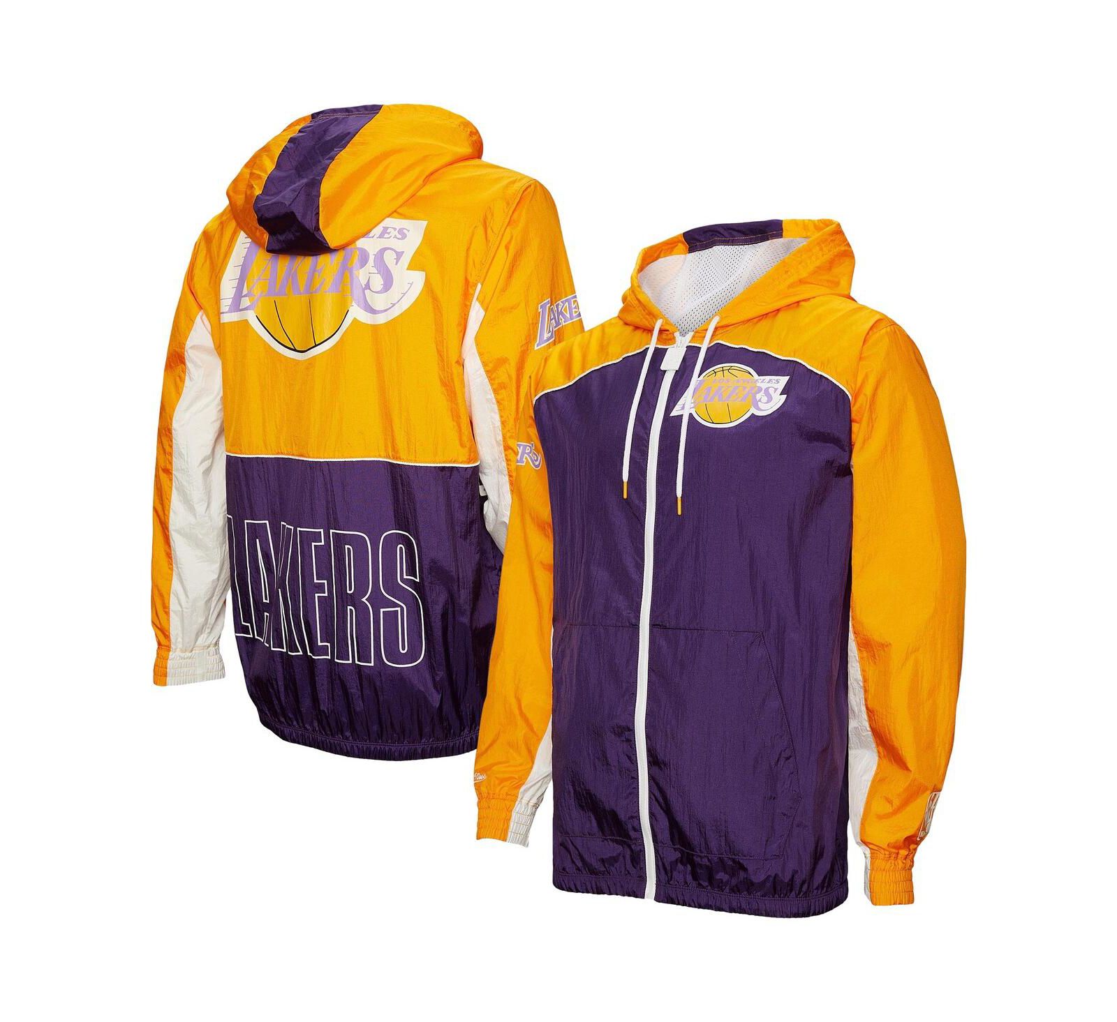 Мужская ветровка Mitchell & Ness Los Angeles Lakers Hardwood Classics Big Shot Premium Full-Zip