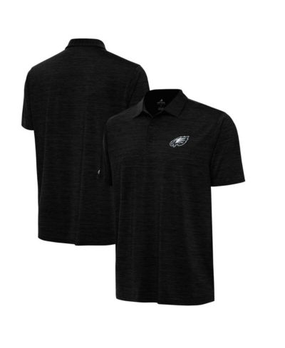 Мужская рубашка-поло Antigua Philadelphia Eagles Heather Black