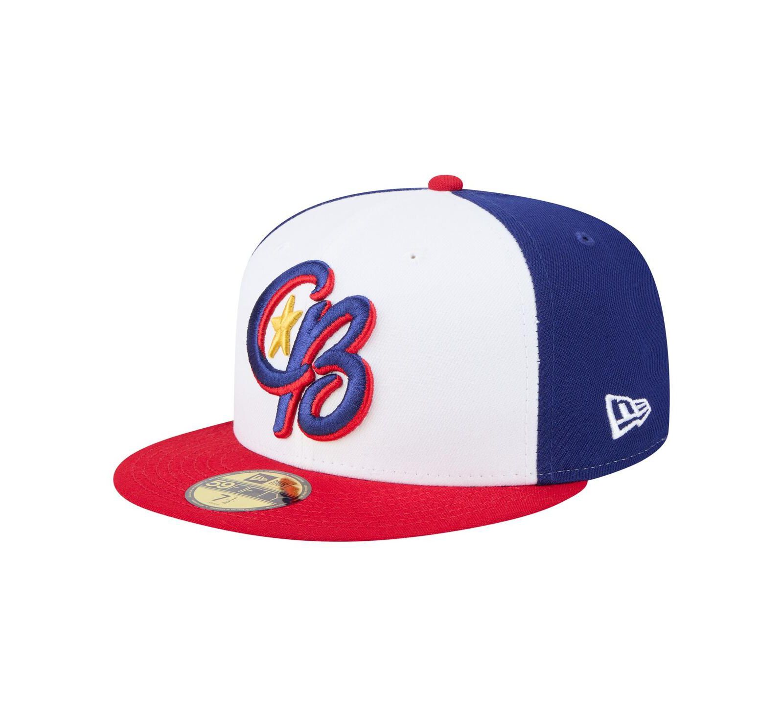 New Era Мужская кепка 59FIFTY Authentic Collection Kannapolis Cannon Ballers White/Red
