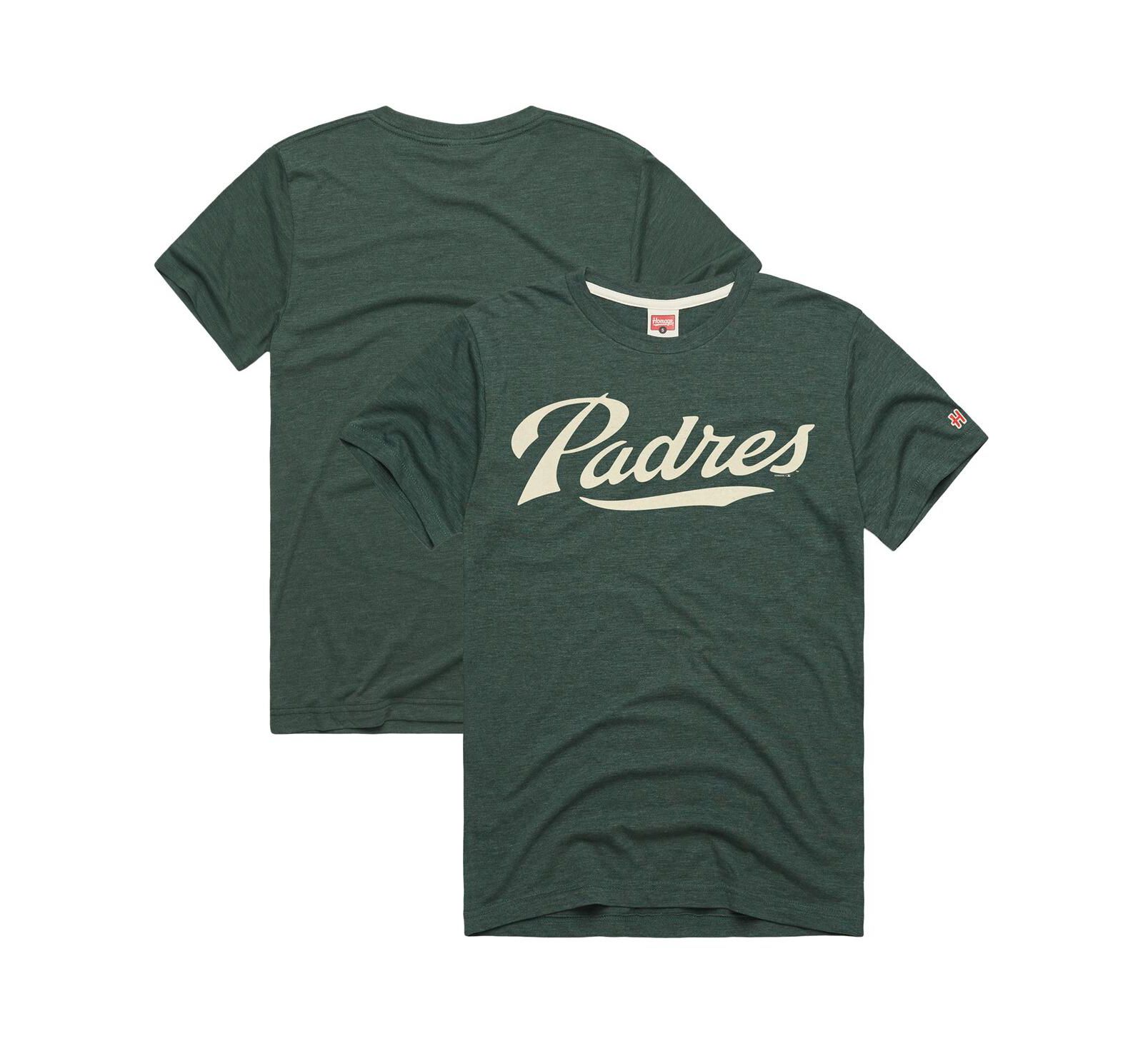 Homage Мужская зеленая футболка San Diego Padres Hyper Local Tri-Blend