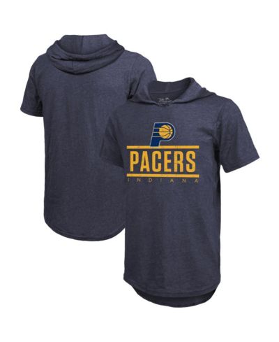 Majestic Men's Navy Indiana Pacers Tri-Blend Hoodie T-Shirt