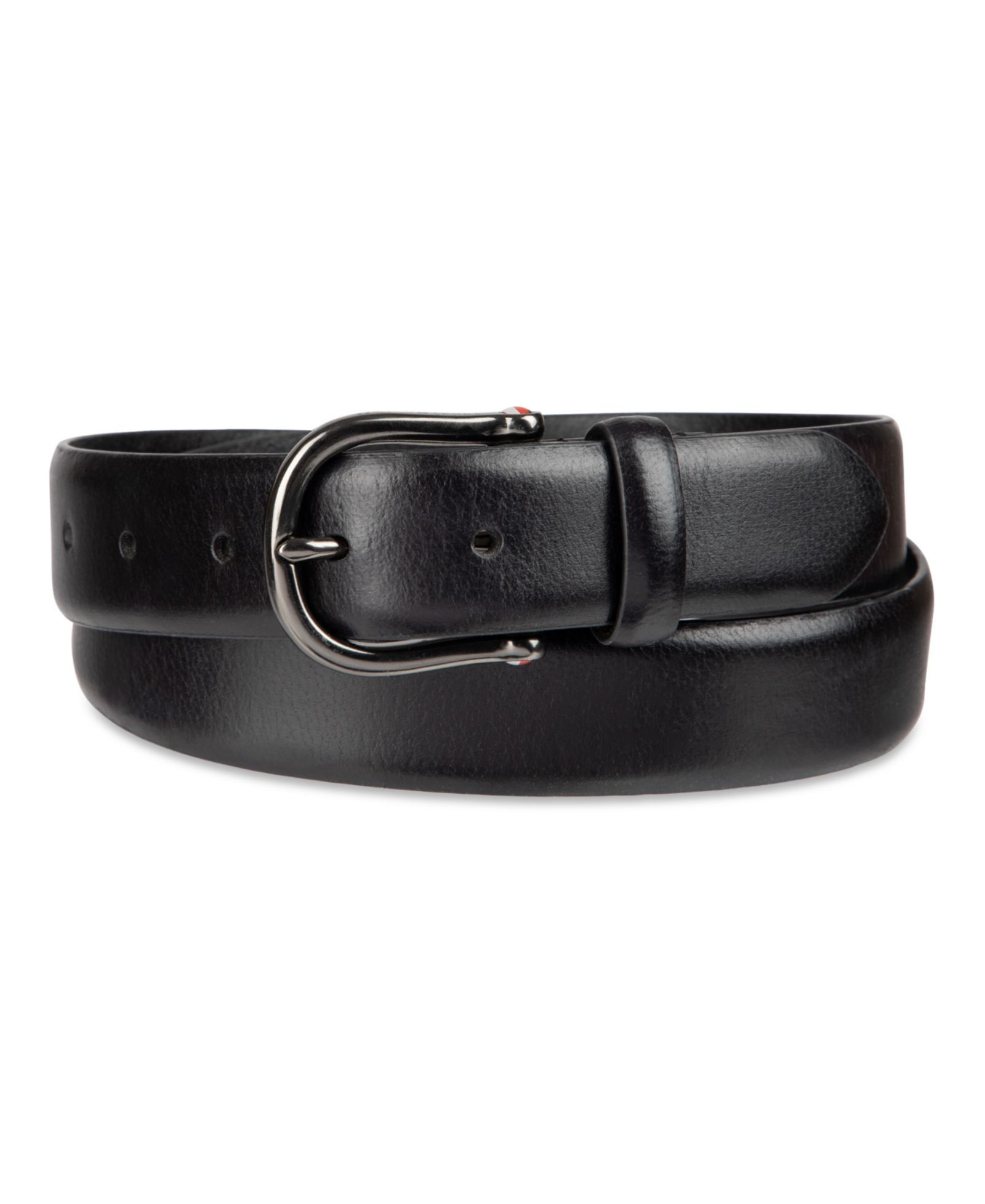 32MM Tommy Hilfiger Men's Nautical Feather Edge Leather Belt