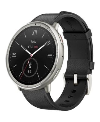Умные часы Amazfit Active 2 - Black Leather Premium Version