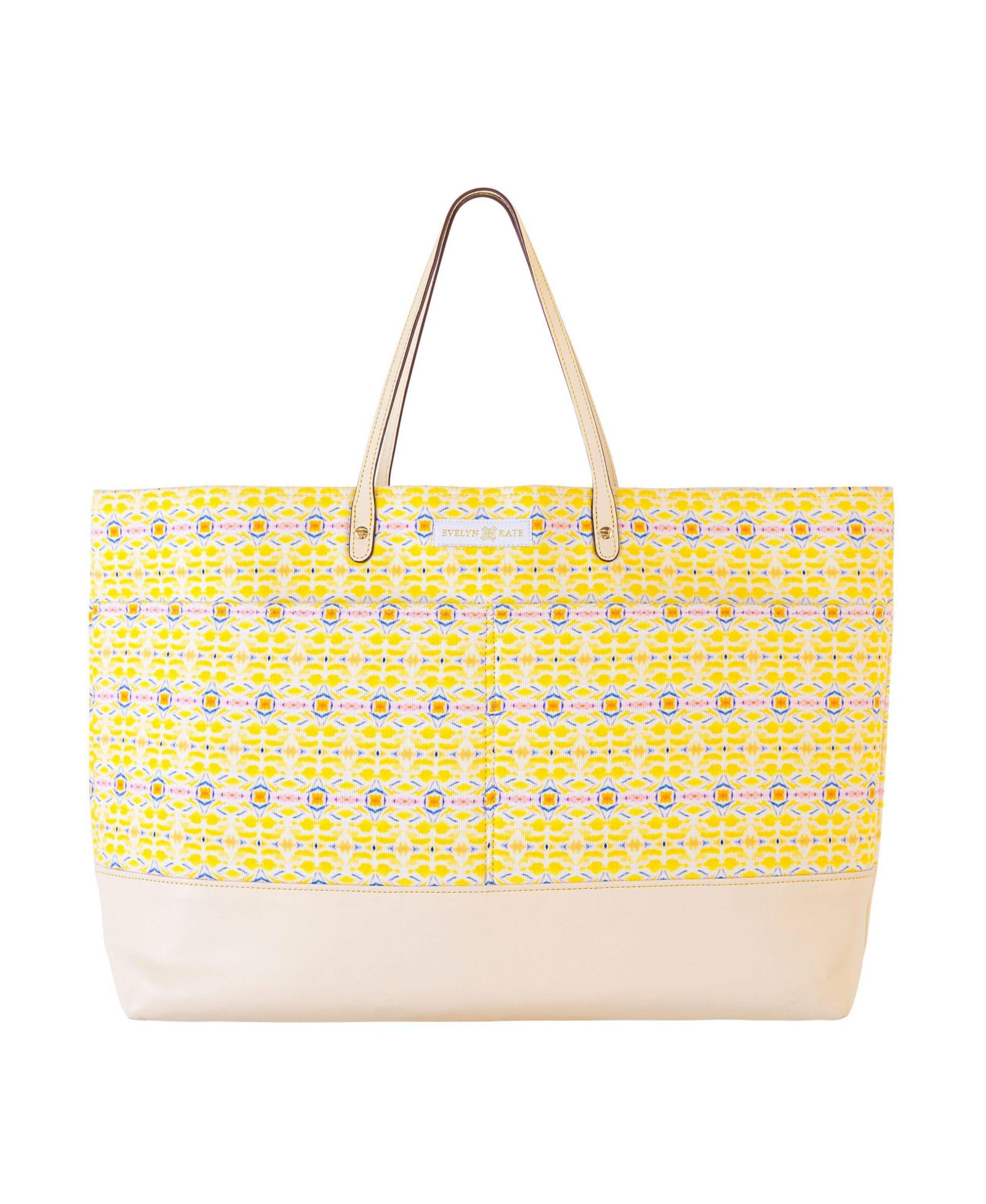 Сумка EVELYN & KATE Original Canvas Tote Bag with Leather Base